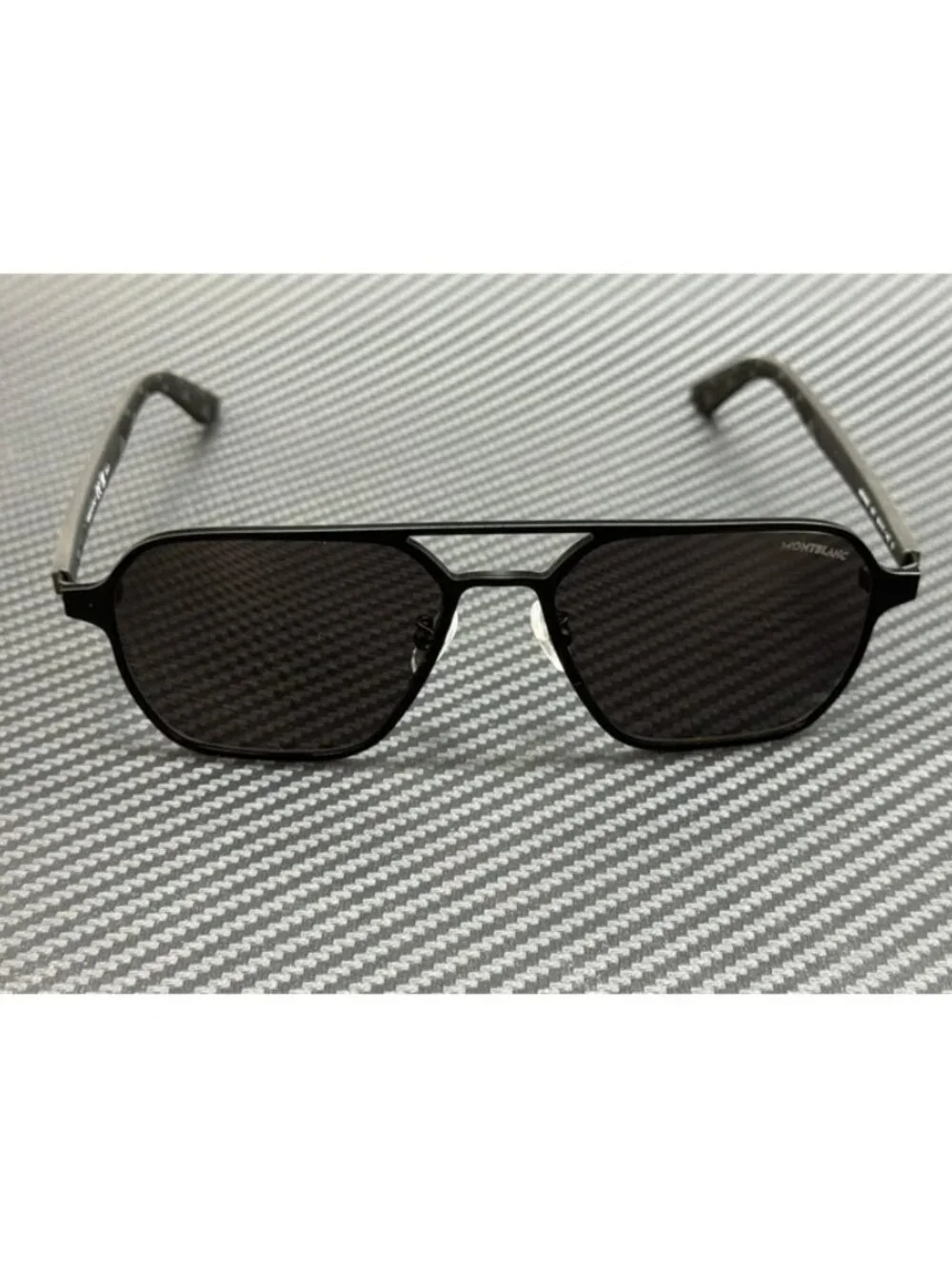 New Montblanc Men Black Sunglasses 56-17-145